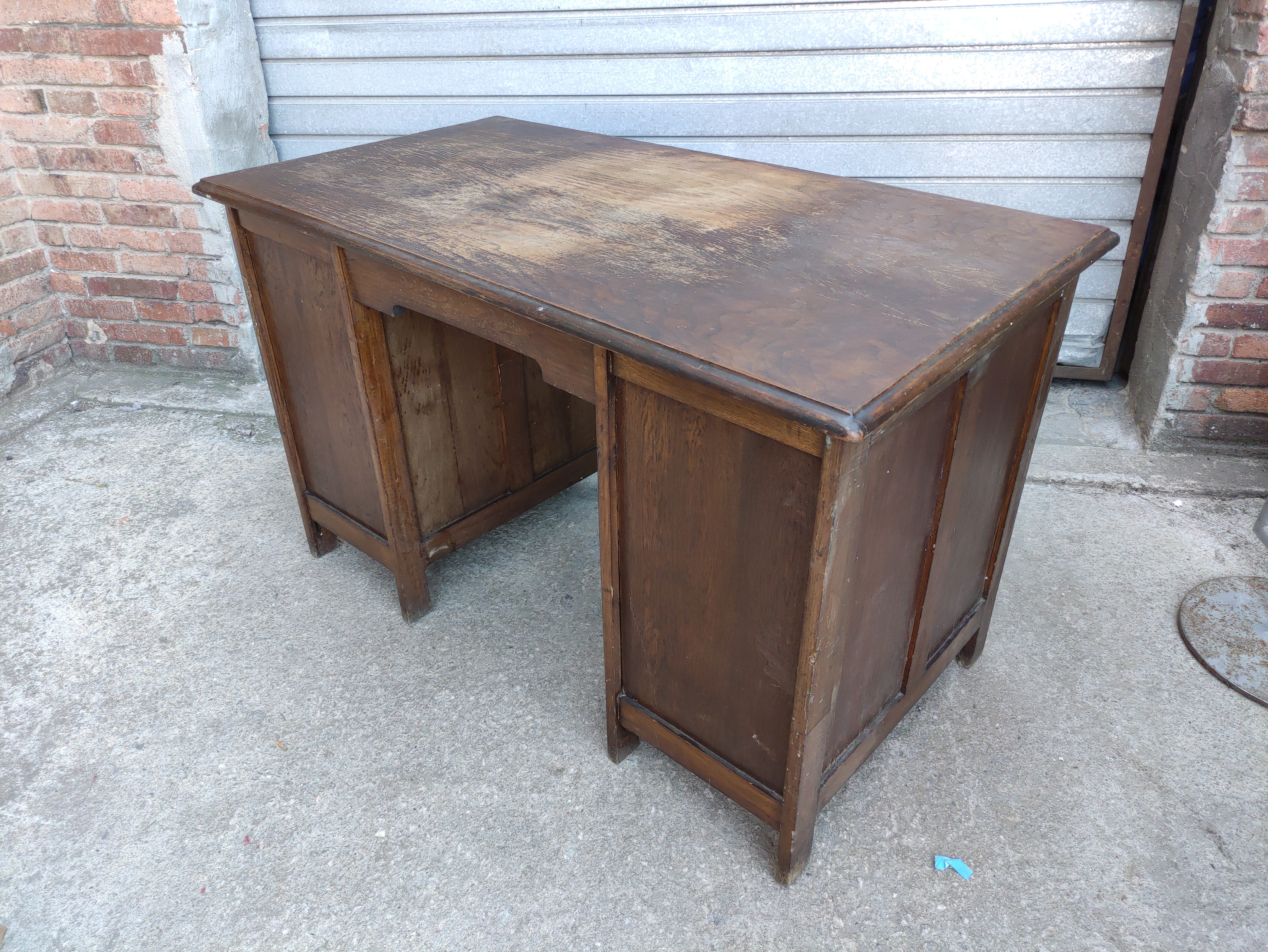 mesa escritorio oficina madera desgastado 80x129x70 1u